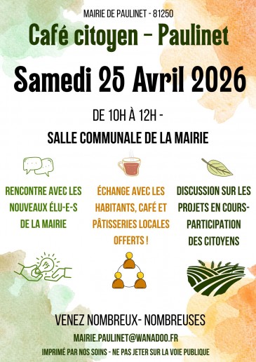 Premier café citoyen 