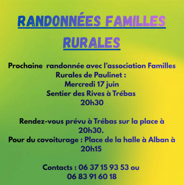 Randonnées Familles Rurales